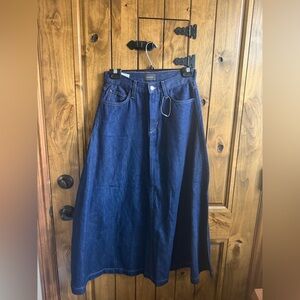 Favorite Daughter Winona Dark Indigo long Denim Skirt sz. 26